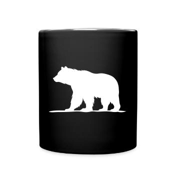 Bär - Tasse einfarbig - Schwarz - Vorne