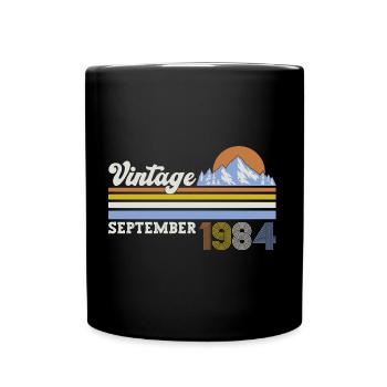 Septembre Millésime 1984 39ème Anniversaire Millésime - Mug uni - noir - Devant