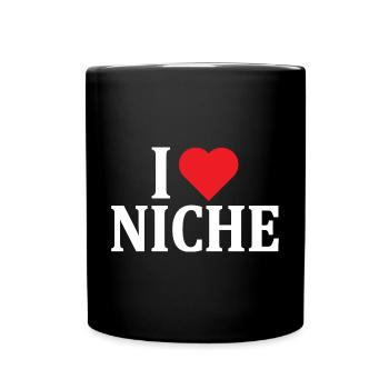 t-shirt I love Niche t-shirt gift idea - Full Colour Mug - black - Front