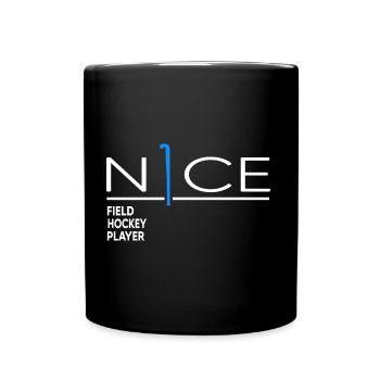Joueur de hockey sur gazon, club de hockey - Mug uni - noir - Devant