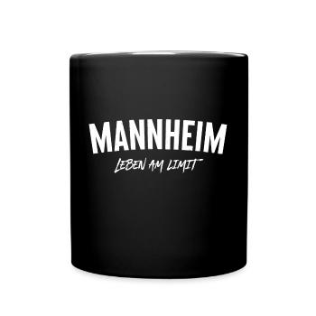 Mannheim - Leben am Limit - Tasse einfarbig - Schwarz - Vorne