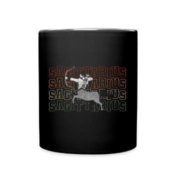 Horoscope Zodiac Symbol Star - Full Colour Mug - black - Front