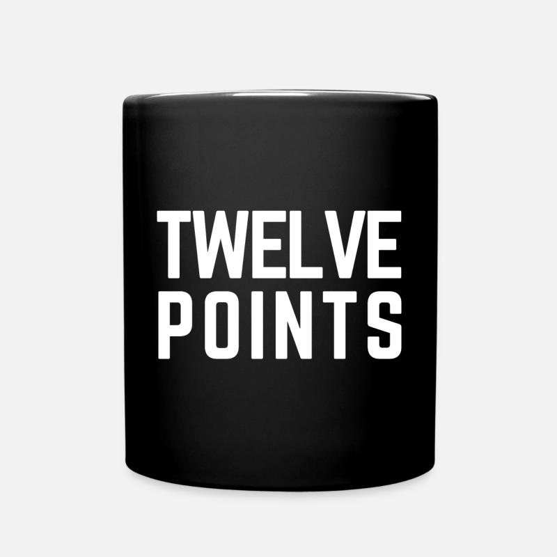 ZWÖLF PUNKTE Eurovision Österreich 2026 - Tasse einfarbig - Schwarz