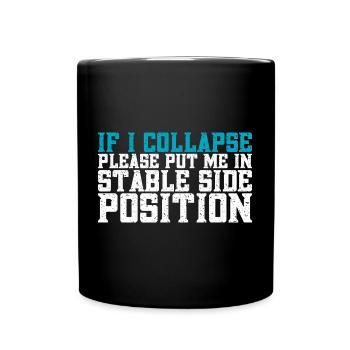 Running Vintage 26.2 Miles Marathoner Demi - Mug uni - noir - Devant
