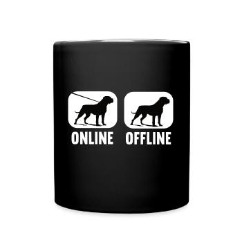 Cane Corso Cane Corso hors ligne Propriétaire de Cane Corso - Mug uni - noir - Devant