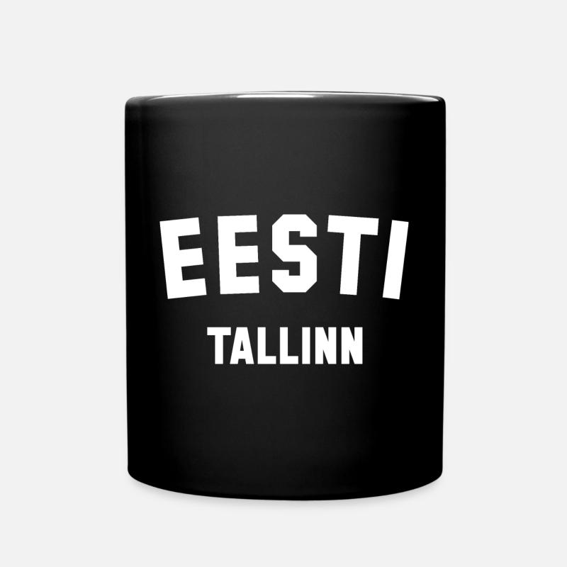 EESTI Estland Tallinn - Tasse einfarbig - Schwarz