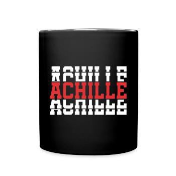 t-shirt Achille t-shirt texte empilé - Mug uni - noir - Devant