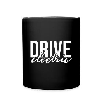 Drive Electric Supercharge - Electric Car Fans - Full Colour Mug - black - Front