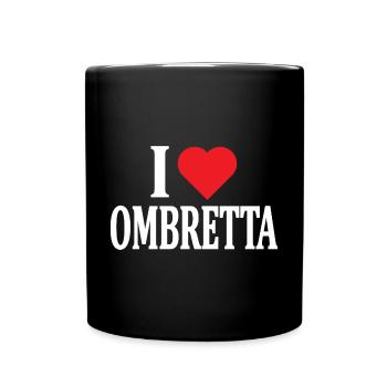 t-shirt I love Ombretta t-shirt gift idea - Full Colour Mug - black - Front