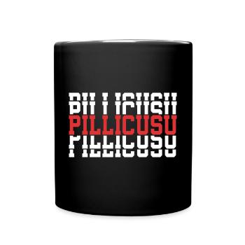Pillicusu T-Shirt Texte Empilé Cadeau T-Shirt - Mug uni - noir - Devant