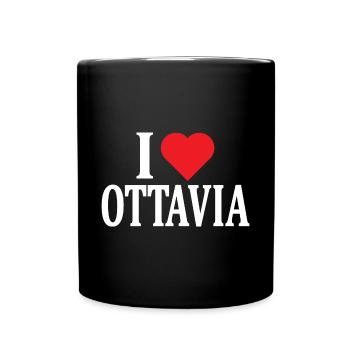 t-shirt I love Ottavia t-shirt gift idea - Full Colour Mug - black - Front