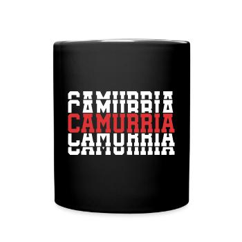 T-shirt Camurria t-shirt cadeau texte empilé - Mug uni - noir - Devant