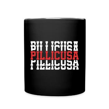 T-Shirt Pillicusa T-Shirt Cadeau Texte Empilé - Mug uni - noir - Devant
