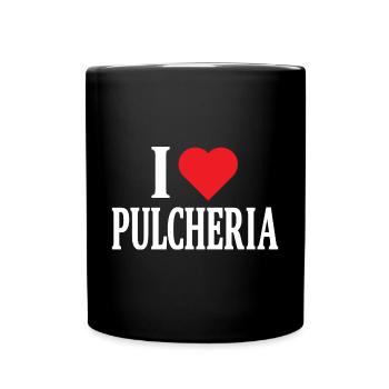 t-shirt I love Pulcheria t-shirt gift idea - Full Colour Mug - black - Front