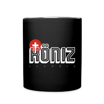 Typographie de l’emblème suisse gras - Mug uni - noir - Devant