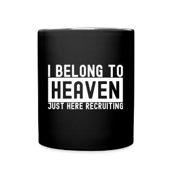 Christian Priest Jesus God Introduce You To Jesus - Full Colour Mug - black - Front