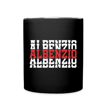 Albenzio t-shirt cadeau t-shirt texte empilé - Mug uni - noir - Devant