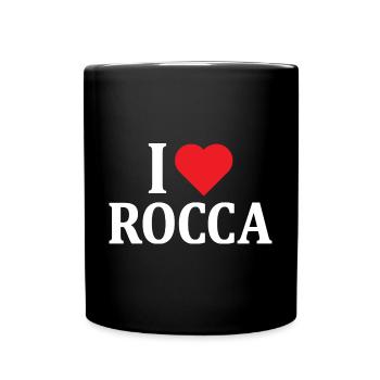 t-shirt I love Rocca t-shirt idée cadeau - Mug uni - noir - Devant