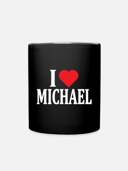 T-Shirt Ich liebe Michael T-Shirt Geschenkidee - Tasse einfarbig - Schwarz