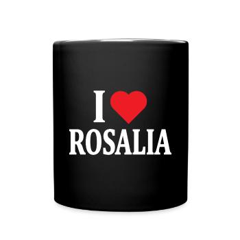 T-Shirt Ich liebe Rosalia T-Shirt Geschenkidee - Tasse einfarbig - Schwarz - Vorne