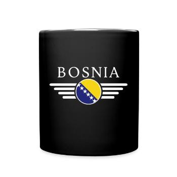 Bosnien T-Shirt: Vielfalt vereint auf einem Shirt - Tasse einfarbig - Schwarz - Vorne