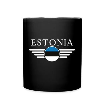 T-shirt Estonie : l’élégance nordique sur chaque maillot - Mug uni - noir - Devant