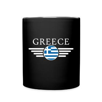 Greece T-Shirt: Myth, Sun, Culture - Full Colour Mug - black - Front