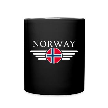T-shirt Norvège : Nature, Aurores boréales - Mug uni - noir - Devant