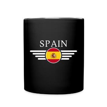 Ich liebe Spanien - Tasse einfarbig - Schwarz - Vorne