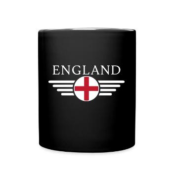 England T-Shirt: Tee, Kultur - Tasse einfarbig - Schwarz - Vorne