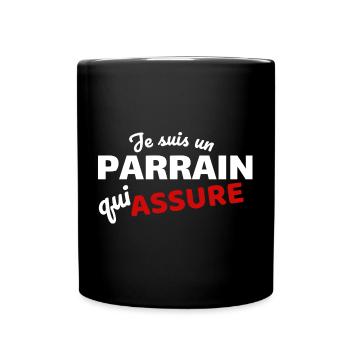 Ich bin ein Sponsor, der versichert - Tasse einfarbig - Schwarz - Vorne