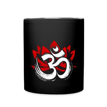 Om Logo Namah Shivaya Mantra Meditation Yoga - Tasse einfarbig - Schwarz - Vorne
