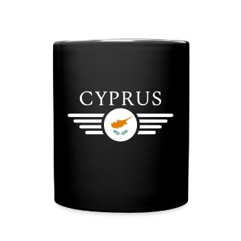 T-shirt de style chypriote - Mug uni - noir - Devant