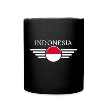 T-shirt design de style indonésien - Mug uni - noir - Devant