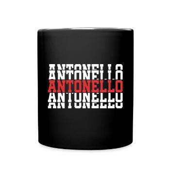 Antonello t-shirt empilé texte cadeau t-shirt - Mug uni - noir - Devant