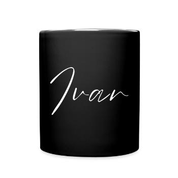 Ivar Name T-Shirt Gift for Men - Full Colour Mug - black - Front