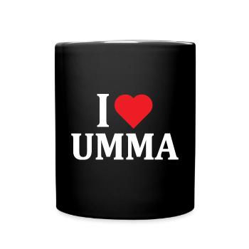t-shirt I love Umma idée cadeau t-shirt - Mug uni - noir - Devant
