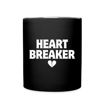 Handsome Kid, Casanova, Heart Breaker - Full Colour Mug - black - Front