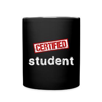 Étudiant - Mug uni - noir - Devant