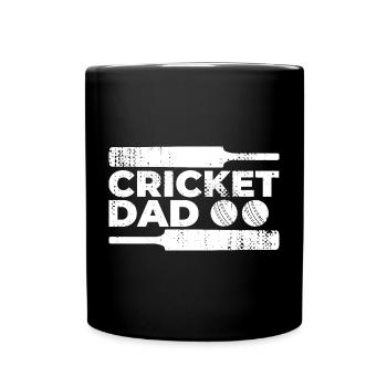 Kricket Vater - Tasse einfarbig - Schwarz - Vorne