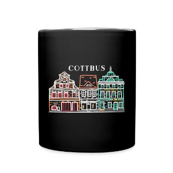 Cottbus Altmarkt, tout simplement magnifique ! Brandebourg - Mug uni - noir - Devant