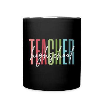 Cadeau d’école de professeur de lycée - Mug uni - noir - Devant