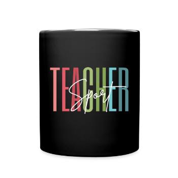 Cadeau d’école de professeur de sport - Mug uni - noir - Devant