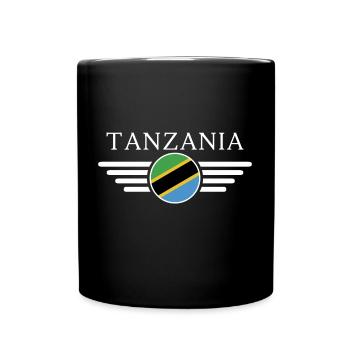 J’aime la Tanzanie, T-Shirt Design Style Élégance - Mug uni - noir - Devant