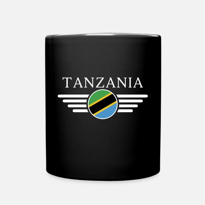 J’aime la Tanzanie, T-Shirt Design Style Élégance - Mug uni - noir