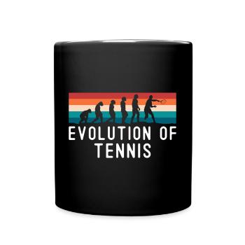 Tennis Player Tennis Elbow Serve - Full Colour Mug - black - Front