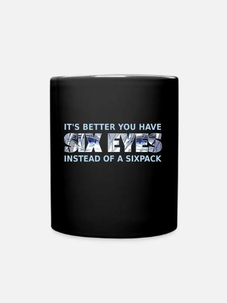 Anime Manga // Six Eyes Gojo // AS007 - Tasse einfarbig - Schwarz
