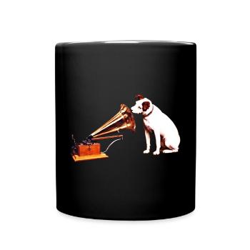 His Master's Voice painting - Full Colour Mug - black - Front