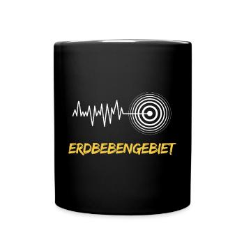 Earthquake Area Awareness - Full Colour Mug - black - Front