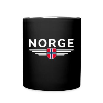 J’aime la tenue T-shirt design Norvège - Mug uni - noir - Devant